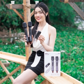 Micro Không Dây Cao Cấp MTMAX H2PRO - Cao Cấp Với Khả Năng Pin Nam Châm Hút Tự Động Sạc. Khả Năng Bắt Sóng Cao 50 - 100M, Chuyên Dùng Cho Karaoke Gia Đình, Phòng Trà, Quán Bar, Bảo Hành 12 Tháng