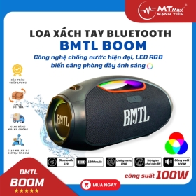 Loa Xách Tay Xdobo BMTL Boom Công Suất Mạnh Mẽ 100W, Chống Nước IPX6, Tích Hợp Đèn LED RGB Nhấp Nháy Theo Nhạc, Thoải Mái Trải Nghiệm Du Lịch, Dã Ngoại