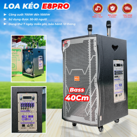 Loa Kéo Karaoke MTMAX E8Pro Bass 40cm 3 Đường Tiếng Công Suất Đến 1000W Chơi Được 30-50 Người Dùng Thử Miễn Phí 7 Ngày Bảo Hành Đến 12 Tháng