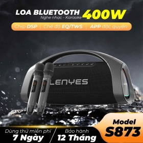 Loa Nghe Nhạc Bluetooth S873 Kèm 2 Micro Công Suất Đến 400W Pin Đến 30.000mAh Bluetooth 5.3 Chức Năng TWS Hỗ Trợ Sạc Nhanh 60W Sử Dụng Đến 20 Người