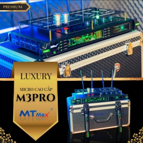 Micro Bóng Tube Cao Cấp MTMAX M3Pro, Bắt Sóng Xa Đến 120 Mét Tần Số UHF Cực Cao UHF 640-690 MHz Cùng Công Nghệ Cảm Biến Tự Ngắt Hiện Đại, Thiết Kế Sang Trọng Khi Setup Mọi Không Gian 