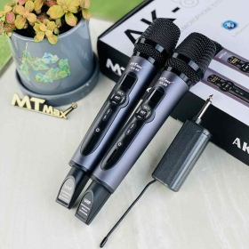 Siêu Phẩm Micro Không Dây Karaoke AK88 Bắt Tiếng Cực Nhạy Tích Hợp Sẵn Echo, Vang