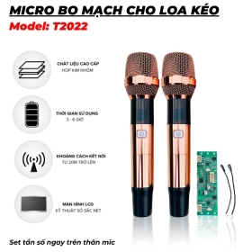 Bộ Micro Kèm Bo Mạch T2022 Cho Loa Kéo - Loa Kéo Bị Hỏng Micro Và Vẫn Chưa Tìm Thấy Micro Chất Lượng Để Thay Thế