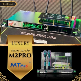 Micro Bóng Tube Cao Cấp MTMAX M2Pro, Bắt Sóng Xa Đến 120 Mét Tần Số UHF Cực Cao UHF 640-690 MHz Cùng Công Nghệ Cảm Biến Tự Ngắt Hiện Đại, Thiết Kế Sang Trọng Khi Setup Mọi Không Gian 