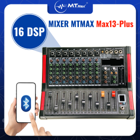 Bàn Mixer MAX13Plus Âm Thanh Kỹ Thuật Số 8 Kênh, 16 Hiệu Ứng DSP