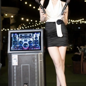 Loa Màn Hình MTMAX T73S Bass40 Màn Hình 21inch Công Suất 500W Đi Kèm Cặp Micro Sang Trọng Chống Hú Cao Cấp
