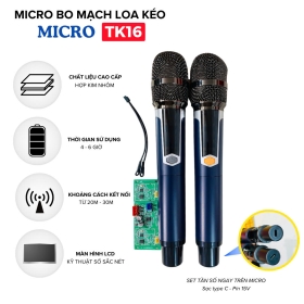 Bộ Micro Kèm Bo Mạch TK16 Cho Loa Kéo - Loa Kéo Bị Hỏng Micro Và Vẫn Chưa Tìm Thấy Micro Chất Lượng Để Thay Thế