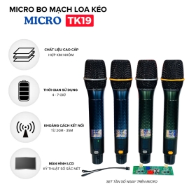 Bộ Micro Kèm Bo Mạch TK19 Cho Loa Kéo - Loa Kéo Bị Hỏng Micro Và Vẫn Chưa Tìm Thấy Micro Chất Lượng Để Thay Thế