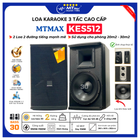 Loa 3 Tấc Sơn KES512 - Loa Karaoke Bass 3 Tấc Sơn  - Vỏ Thùng Sơn - Loa Karaoke Gia Đình Công Suất Lớn