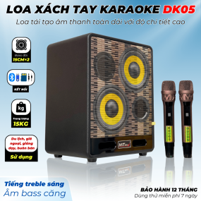 Siêu Phẩm MTMAX DK05, Loa Di Động Làm Siêu Lòng Bao Nhiêu Con Tim, Trang Bị 2 Bass, 2 Treble Đầy Đủ Kết Nối Bluetooth, HDMI, Optical, Cổng Guitar, Cổng Micro, TF
