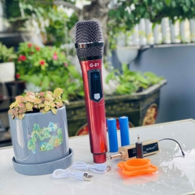 Micro Không Dây SGMAX G01 , Mẫu Mới, Chuyên Dùng Cho karaoke Hát Nhẹ