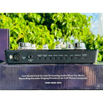 Sound Card MTMAX X7PRO - Thu Âm Livestream Tại Nhà Dễ Dàng, Bluetooth 5.0, Có Nguồn Micro 48V, 12 Hiệu Ứng Âm Thanh, Thay Đổi Giọng Nói, Điều Chỉnh Bass Mid Treble