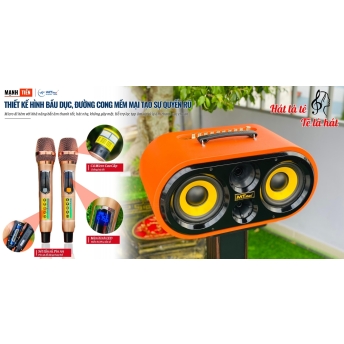 Loa Xách Tay Karaoke Chính Hãng MTMAX DK11Pro 3 Đường Tiếng 2 Bass 16 Công Suất Lớn Thiết Kế Hình Bầu Dục Đường Cong Mềm Mại