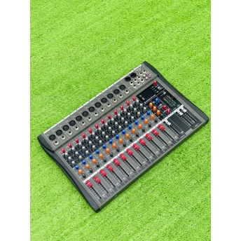 Mixer MTMAX KT12 Cao Cấp Với 12 Đường Line Chuyên Nâng Cấp Loa Kéo, Dàn Karaoke, Sân Khấu, Hội Nghị, Bữa Tiệc, Hàng Chính Hãng, Bảo Hành 12 Tháng