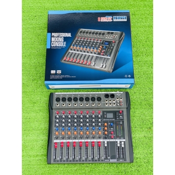 Mixer MTMAX KT8 Cao Cấp Với 8 Đường Line Chuyên Nâng Cấp Loa Kéo, Dàn Karaoke, Sân Khấu, Hội Nghị, Bữa Tiệc, Hàng Chính Hãng, Bảo Hành 12 Tháng