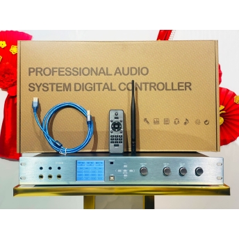Vang Số MTMAX V1368 - Công Nghệ DSP, Chống Hú FBX, Kết Nối Đa Dạng, Thiết Kế Sang Trọng, Màn Hình LCD, Điều Khiển Từ Xa