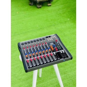 Mixer MTMAX KT8 Cao Cấp Với 8 Đường Line Chuyên Nâng Cấp Loa Kéo, Dàn Karaoke, Sân Khấu, Hội Nghị, Bữa Tiệc, Hàng Chính Hãng, Bảo Hành 12 Tháng