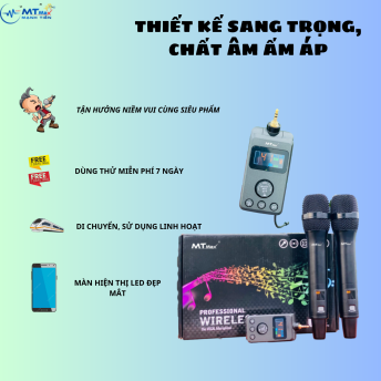 Micro Bluetooth MTMAX 990 - Âm Thanh Chất Lượng, Kết Nối Không Giới Hạn. Trải Nghiệm Âm Nhạc Đỉnh Cao
