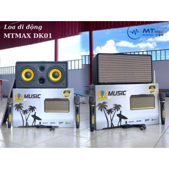 Loa Di Động MTMAX DK01 – Loa Xách Tay Công Suất Lớn, Bass Đôi, Kèm 2 Micro Cao Cấp