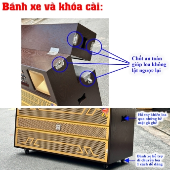 Loa Kéo BK85Pro Công Suất Cực Lớn 1500W - 2 Bass 45Cm Siêu Trầm, Tặng 2 Micro Không Dây, Bảo Hành 12 Tháng.