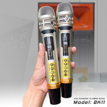 Loa Kéo Di Động Karaoke Bass Đôi 40 MTMax BK11