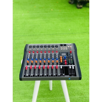 Mixer MTMAX KT8 Cao Cấp Với 8 Đường Line Chuyên Nâng Cấp Loa Kéo, Dàn Karaoke, Sân Khấu, Hội Nghị, Bữa Tiệc, Hàng Chính Hãng, Bảo Hành 12 Tháng