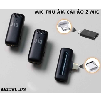 Mic không dây MTMAX J13 dành cho điện thoại gọn kết nối nhanh pin khỏe