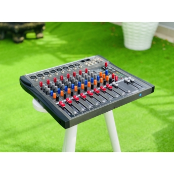 Mixer MTMAX KT8 Cao Cấp Với 8 Đường Line Chuyên Nâng Cấp Loa Kéo, Dàn Karaoke, Sân Khấu, Hội Nghị, Bữa Tiệc, Hàng Chính Hãng, Bảo Hành 12 Tháng