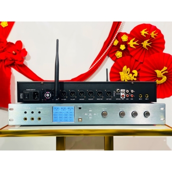 Vang Số MTMAX V1368 - Công Nghệ DSP, Chống Hú FBX, Kết Nối Đa Dạng, Thiết Kế Sang Trọng, Màn Hình LCD, Điều Khiển Từ Xa