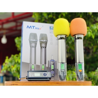 Micro Cao Cấp MTMAX K50PRO - Micro Karaoke Không Dây Đa Năng Sử Dụng Cho Tất Loại Loa Kéo, Vang, Amply Thiết Kế Mới Lạ Siêu Đẹp Bắt Sóng Xa Đến 100M Bảo Hành 12 Tháng