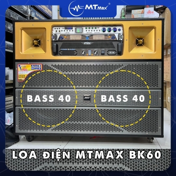 Loa kéo công suất lớn MTMAX BK60 sài điện công suất cực khỏe