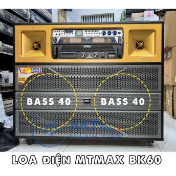 Loa kéo công suất lớn MTMAX BK60 sài điện công suất cực khỏe