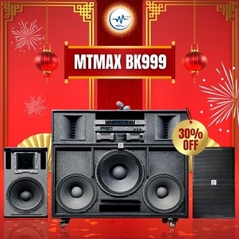 Loa Kéo Điện Khủng Nhất 2025 MTMAX BK999 Hơn 200kg, 1 Bass 45, 4 Bass 40 Công Suất Siêu Lớn Đánh Đám Tiệc Thoải Mái 