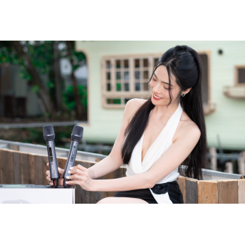Micro Không Dây Đầu Thu Lớn MTMax H3 Pro Cao Cấp Chuyên Dùng Karaoke Gia Đình, Phòng Trà, Quán Bar, Chống Hú Tốt, Cho Âm Thanh Chuẩn, Trong, Ấm Áp 