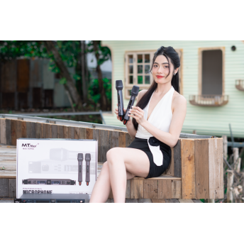 Micro Không Dây Đầu Thu Lớn MTMax H3 Pro Cao Cấp Chuyên Dùng Karaoke Gia Đình, Phòng Trà, Quán Bar, Chống Hú Tốt, Cho Âm Thanh Chuẩn, Trong, Ấm Áp 
