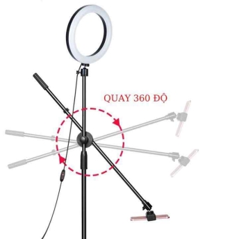 Chân đèn livestream MTMAX MT15A quay phim chụp hình kèm đèn 26cm nhỏ gọn chắc chắn