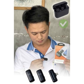 Mic không dây MTMAX J13 dành cho điện thoại gọn kết nối nhanh pin khỏe