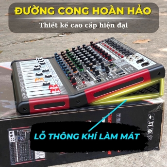 Bàn mixer MTMAX MAX12 – Âm Thanh Kỹ Thuật Số 8 Kênh, Bộ Điều Khiển Trộn Karaoke DJ Chuyên Nghiệp