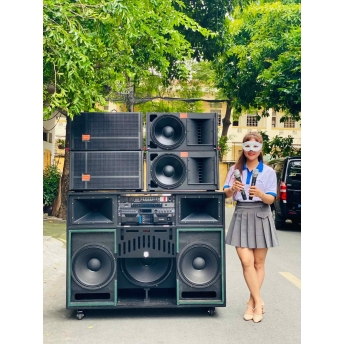 Loa Điện Bạch Hổ MTMAX K8000 PRO Siêu Khủng Gần 300kg Hệ Thống 13 Loa, 7 Bass lớn, Bass Chính 50cm, Công Suất Đến 2000W Trang Bị Quản Lý Nguồn, Micro, Vang, Cục Đẩy