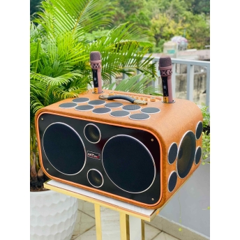 Loa Karaoke Xách Tay Cao Cấp MTMAX DVT 24 Đường Tiếng, Hệ Thống Bass Đôi 25 Công Suất Mạnh Mẽ Đến 700W, Micro Không Dây Chống Hú