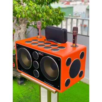 Loa Karaoke Xách Tay Cao Cấp MTMAX K10 25 Đường Tiếng, Hệ Thống Bass Đôi 25 Công Suất Mạnh Mẽ Đến 750W, Micro Hát Nhẹ Vang Sâu Trọng Lượng 27KG