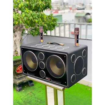 Loa Karaoke Xách Tay Cao Cấp MTMAX K10 25 Đường Tiếng, Hệ Thống Bass Đôi 25 Công Suất Mạnh Mẽ Đến 750W, Micro Hát Nhẹ Vang Sâu Trọng Lượng 27KG