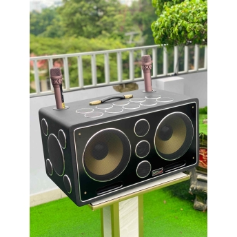 Loa Karaoke Xách Tay Cao Cấp MTMAX K10 25 Đường Tiếng, Hệ Thống Bass Đôi 25 Công Suất Mạnh Mẽ Đến 750W, Micro Hát Nhẹ Vang Sâu Trọng Lượng 27KG