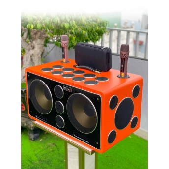 Loa Karaoke Xách Tay Cao Cấp MTMAX K10 25 Đường Tiếng, Hệ Thống Bass Đôi 25 Công Suất Mạnh Mẽ Đến 750W, Micro Hát Nhẹ Vang Sâu Trọng Lượng 27KG