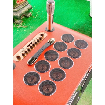 Loa Karaoke Xách Tay Cao Cấp MTMAX K6 28 Đường Tiếng, Hệ Thống Bass Đôi 25 Công Suất Mạnh Mẽ Đến 650W, Micro Không Dây Chống Hú