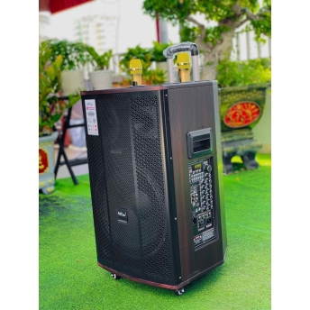 Loa Kéo MTMAX K5Pro Chip DSP Hay Như Phòng Karaoke Chuyên Nghiệp, Dàn Karaoke Di Động, Loa 3 Đường Tiếng Bass 40cm Công Suất 700W Kèm 2 Micro UHF Cao Cấp, Nhẹ Hơi, Nâng Giọng