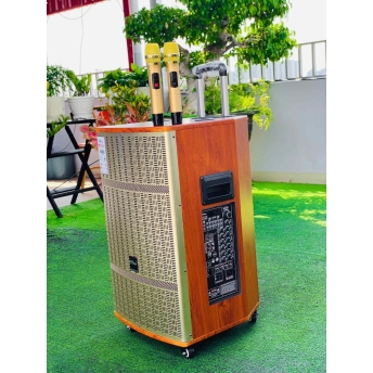 Loa Kéo MTMAX K6Pro Chip DSP Hay Như Phòng Karaoke Chuyên Nghiệp, Dàn Karaoke Di Động, Loa 3 Đường Tiếng Bass 40cm Công Suất 700W Kèm 2 Micro UHF Cao Cấp, Nhẹ Hơi, Nâng Giọng