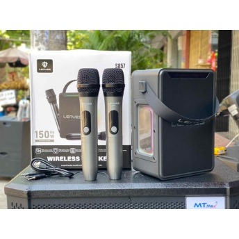 LOA LENYES S857 - Công Suất 150W Công Nghệ DSP Âm Thanh Đánh Cực Khủng, Nghe Siêu Hay Kết Nối TWS Chống Nước IPX5, Tặng Kèm 2 Micro Không Dây