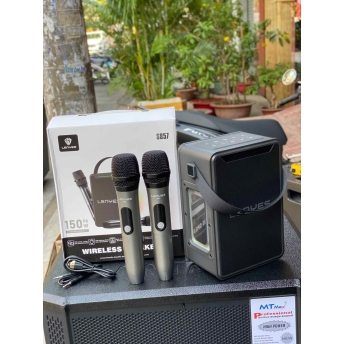 LOA LENYES S857 - Công Suất 150W Công Nghệ DSP Âm Thanh Đánh Cực Khủng, Nghe Siêu Hay Kết Nối TWS Chống Nước IPX5, Tặng Kèm 2 Micro Không Dây