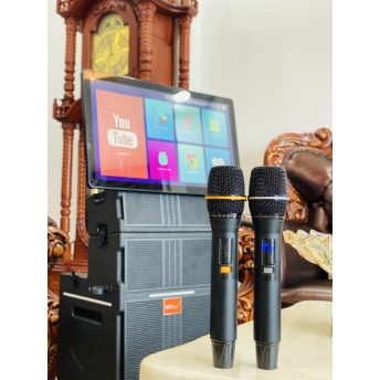 Loa Màn Hình Karaoke KTV179 Cao Cấp 2024 Màn Hình Lớn 25inch, Gập 180 Độ, Bass 30 Siêu Uy Lực Kèm 2 Micro Pin Sạc Type C
